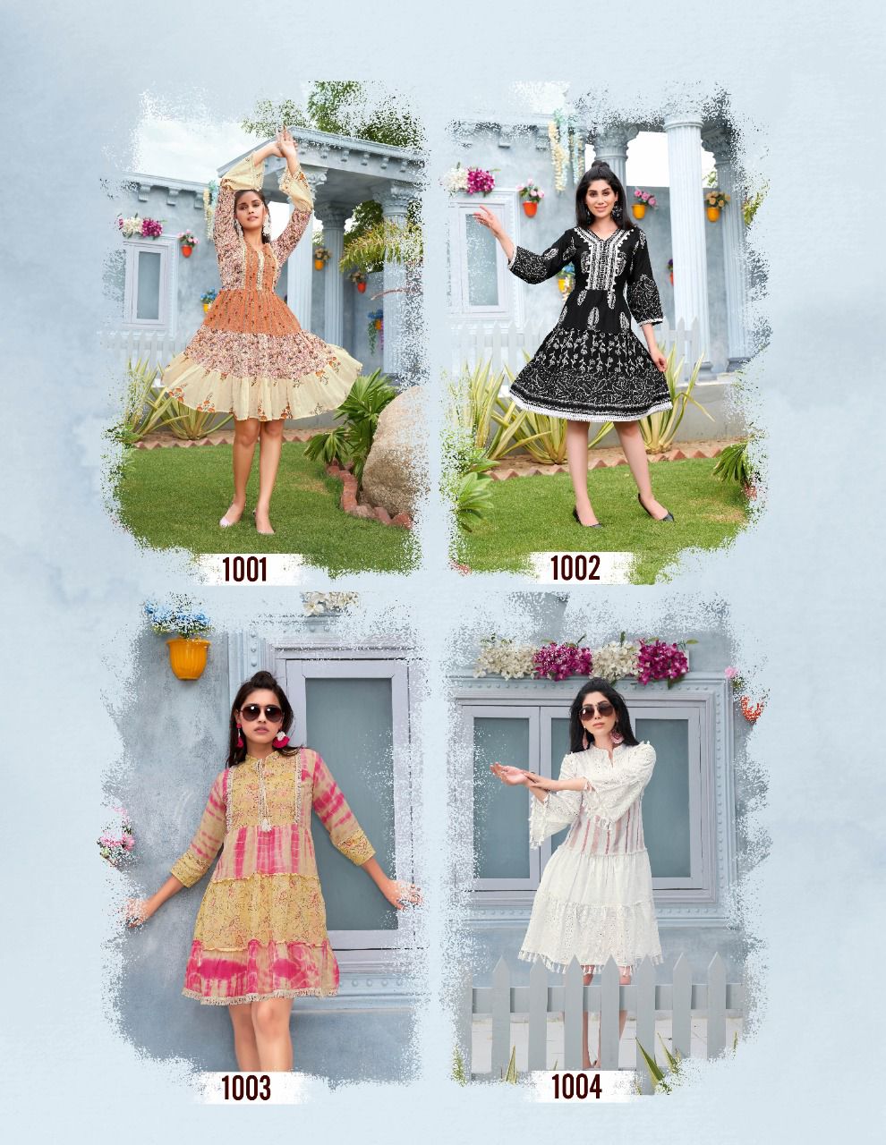 PANKH 1 New Stylish Designer Fancy Party Wear Short Kurti Collection
